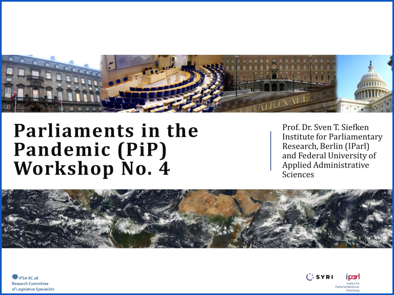 Fourth Academic Workshop on Parliaments in the Pandemic